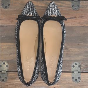 Talbots Black/White Tweed Kitten Heels